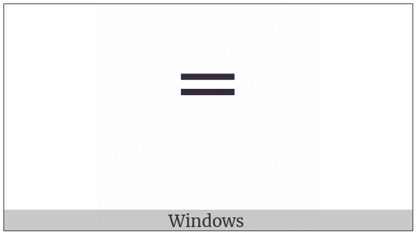 Superscript Equals Sign on various operating systems