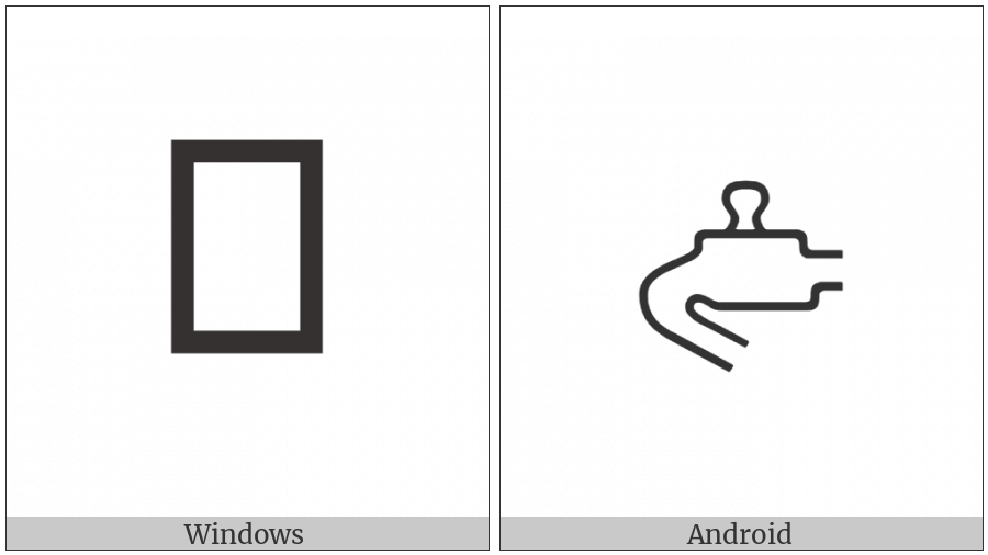 Anatolian Hieroglyph A202 on various operating systems