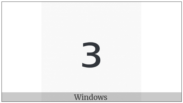 Subscript Three on various operating systems