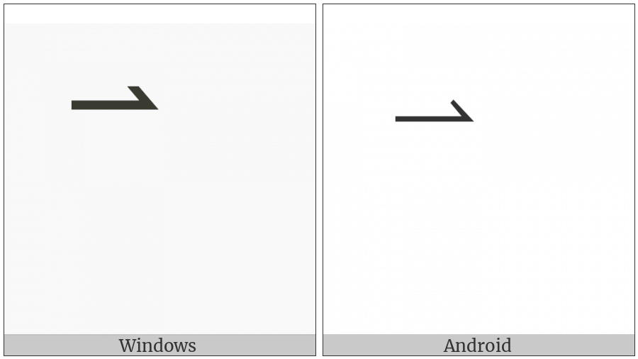 Combining Right Harpoon Above on various operating systems