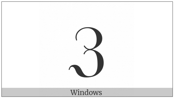 Black-Letter Capital Z on various operating systems