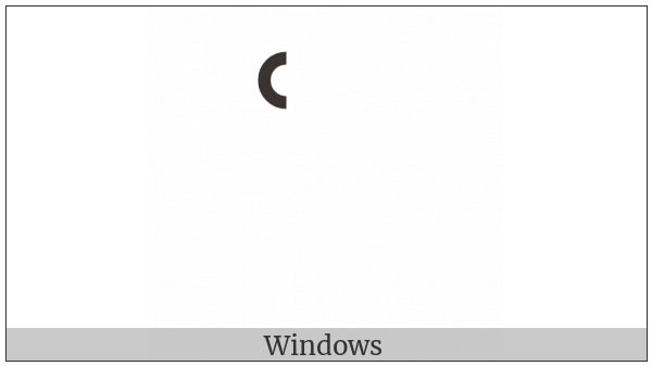 Combining Left Half Ring Above on various operating systems