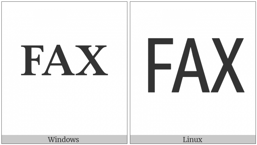 Facsimile Sign on various operating systems