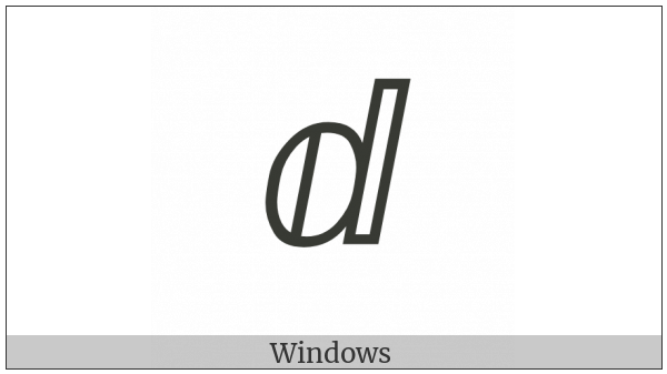 Double-Struck Italic Small D on various operating systems