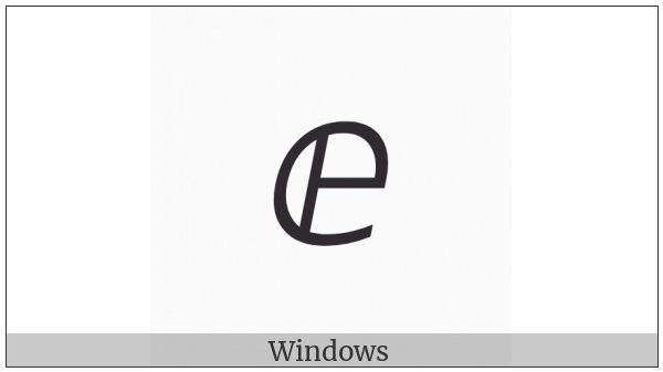 Double-Struck Italic Small E on various operating systems