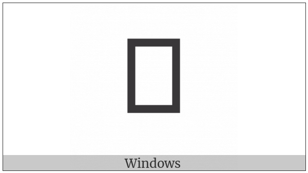 Combining Left Arrowhead Below on various operating systems