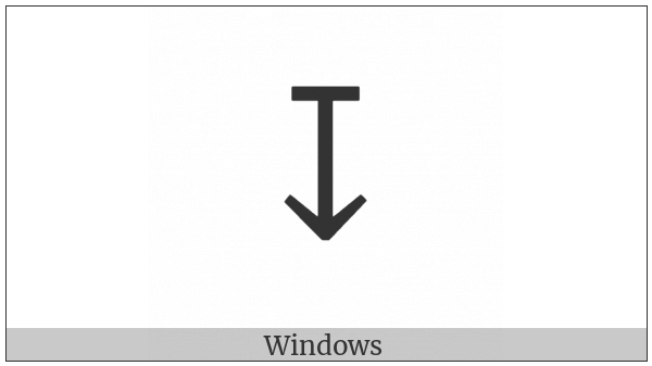 Downwards Arrow From Bar on various operating systems