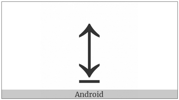 Up Down Arrow With Base on various operating systems