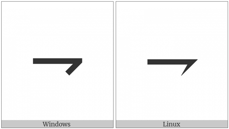 Rightwards Harpoon With Barb Downwards on various operating systems