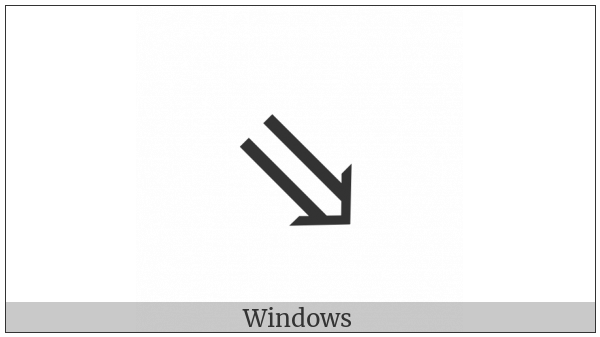South East Double Arrow on various operating systems