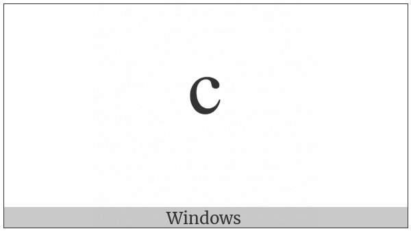 Combining Latin Small Letter C on various operating systems
