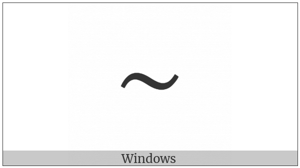 Tilde Operator on various operating systems