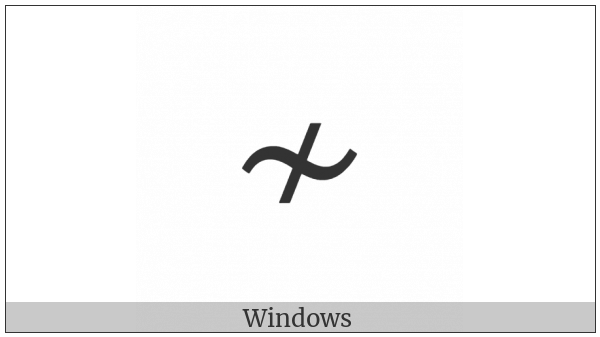 Not Tilde on various operating systems