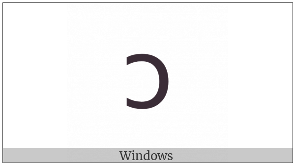 Greek Small Reversed Lunate Sigma Symbol on various operating systems