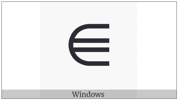 Element Of With Two Horizontal Strokes on various operating systems