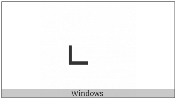 Bottom Left Corner on various operating systems