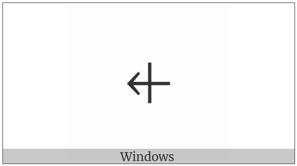 Apl Functional Symbol Leftwards Vane on various operating systems
