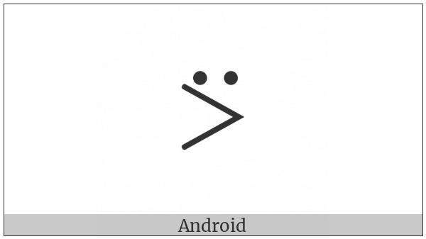 Apl Functional Symbol Greater-Than Diaeresis on various operating systems