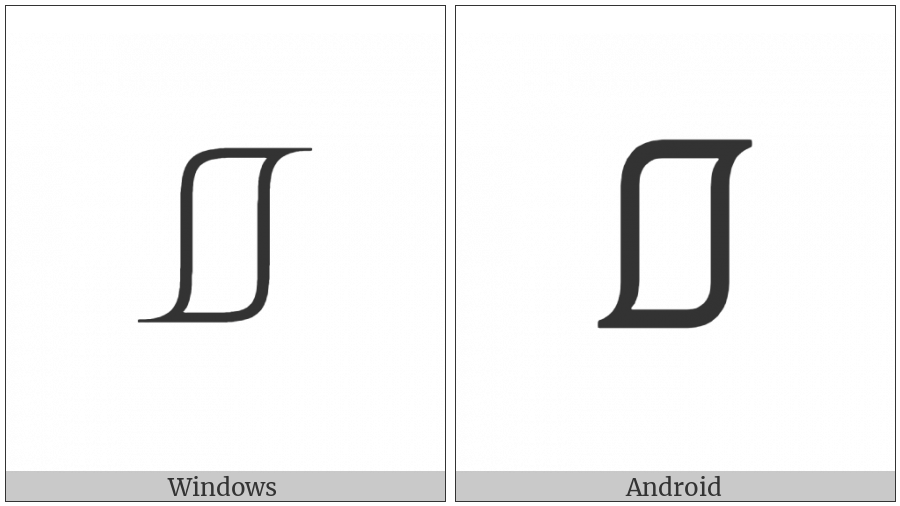 Hysteresis Symbol on various operating systems