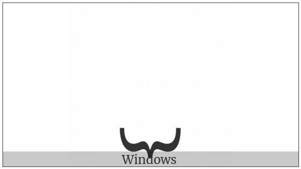 Bottom Curly Bracket on various operating systems