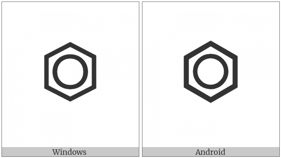 Benzene Ring With Circle on various operating systems