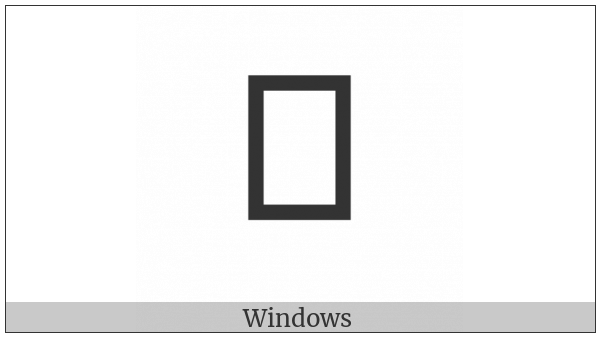 Bamum Letter Phase-A Pashae on various operating systems