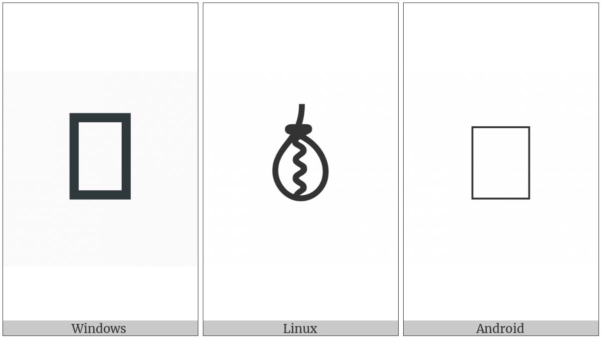 Bamum Letter Phase-C Yuwoq on various operating systems