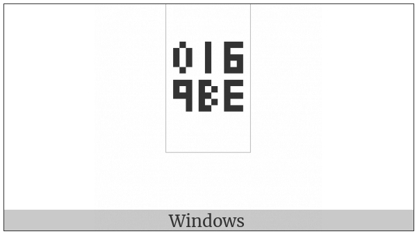Bamum Letter Phase-E Yeum on various operating systems