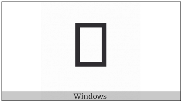 Bamum Letter Phase-E Fu I on various operating systems