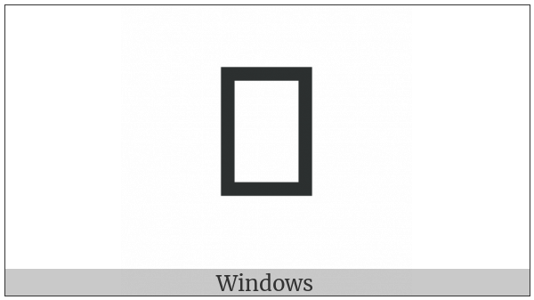 Miao Letter Nna on various operating systems