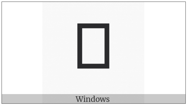 Miao Letter Dza on various operating systems