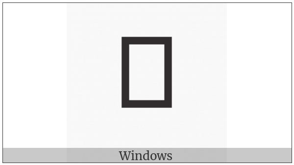 Miao Vowel Sign Oo on various operating systems