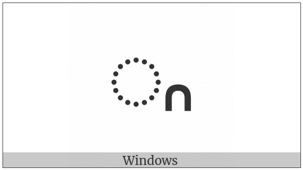 Miao Vowel Sign I on various operating systems