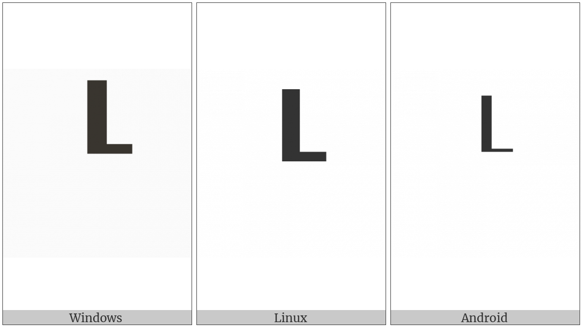 Box Drawings Up Heavy And Right Light on various operating systems