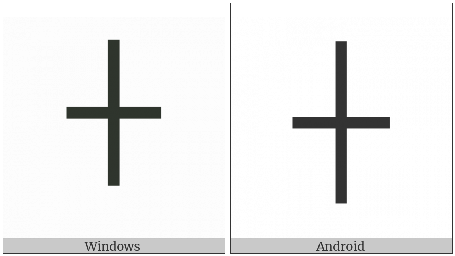 Box Drawings Light Vertical And Horizontal on various operating systems