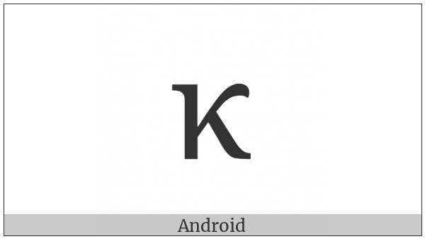 Greek Small Letter Kappa on various operating systems