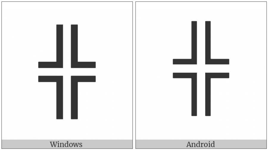 Box Drawings Double Vertical And Horizontal on various operating systems