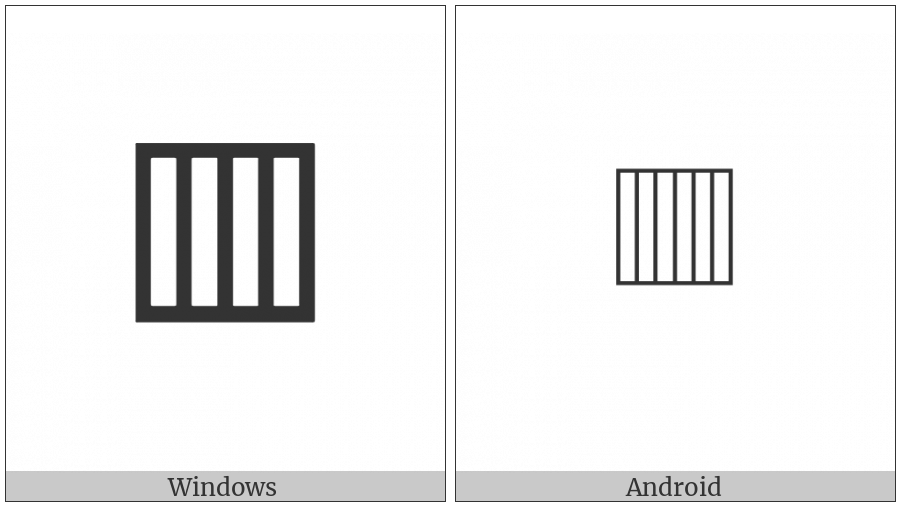Square With Vertical Fill on various operating systems