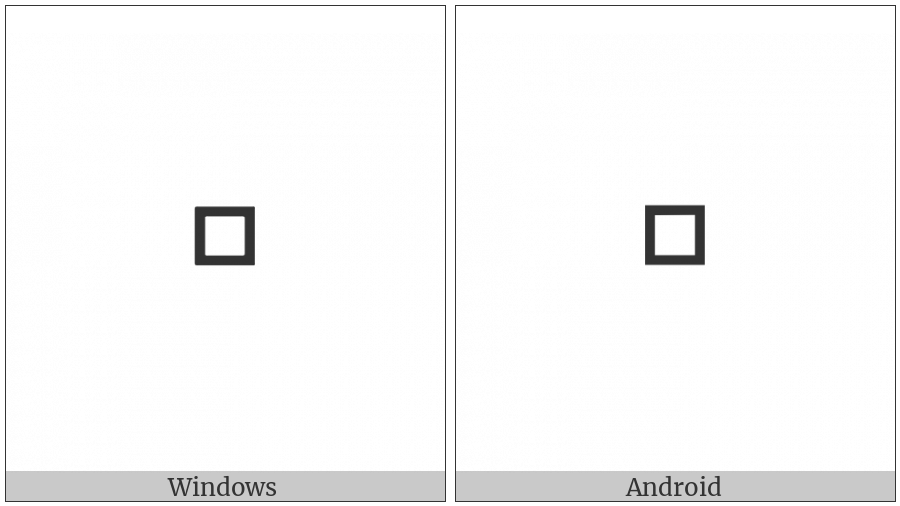 White Small Square on various operating systems