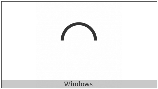 Upper Half Circle on various operating systems