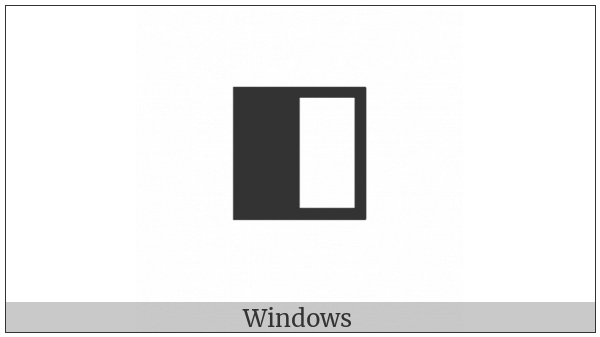 Square With Left Half Black on various operating systems