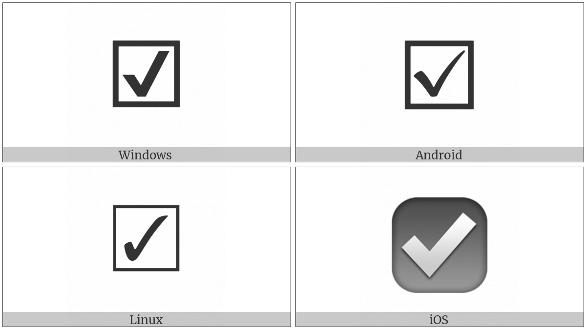 Ballot Box With Check on various operating systems