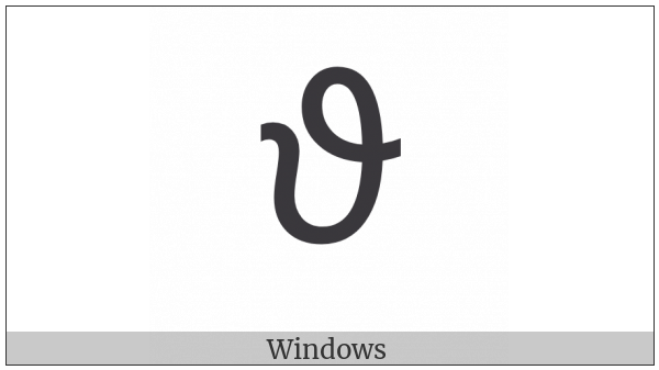 Greek Theta Symbol on various operating systems