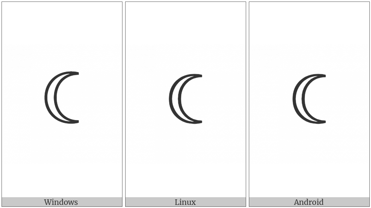 Last Quarter Moon on various operating systems