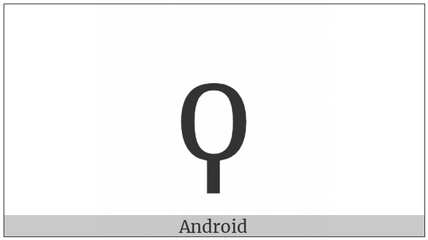 Greek Small Letter Archaic Koppa on various operating systems