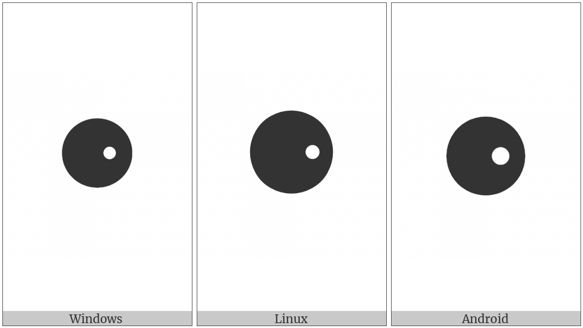 Black Circle With White Dot Right on various operating systems