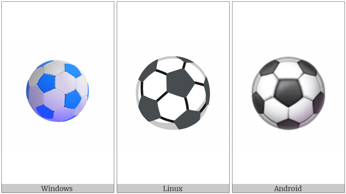 Soccer Ball on various operating systems