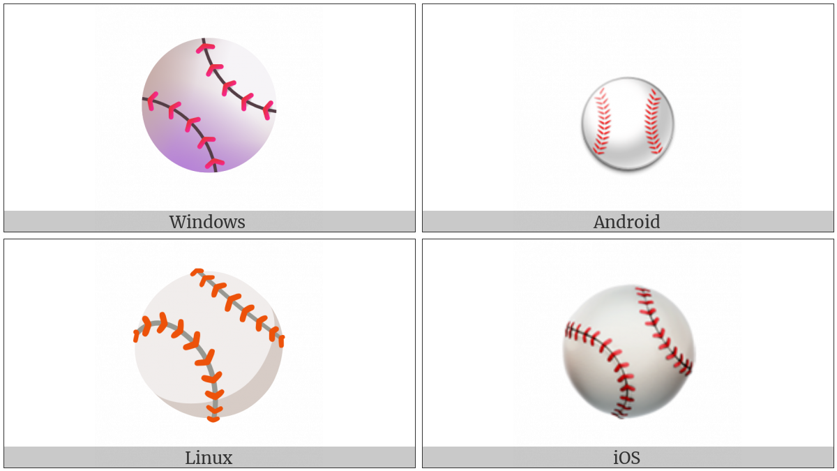 Baseball on various operating systems