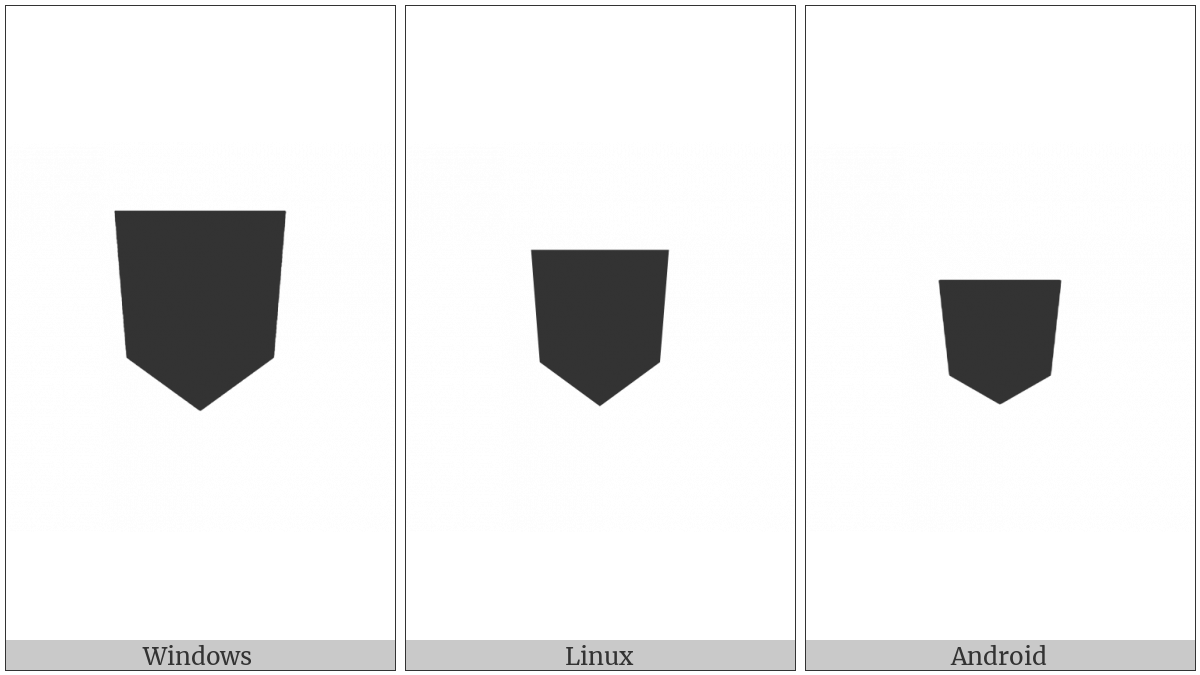 Turned Black Shogi Piece on various operating systems