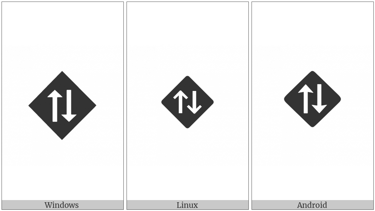 Black Two-Way Left Way Traffic on various operating systems